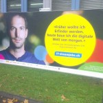 Christian mit seinem Plakat